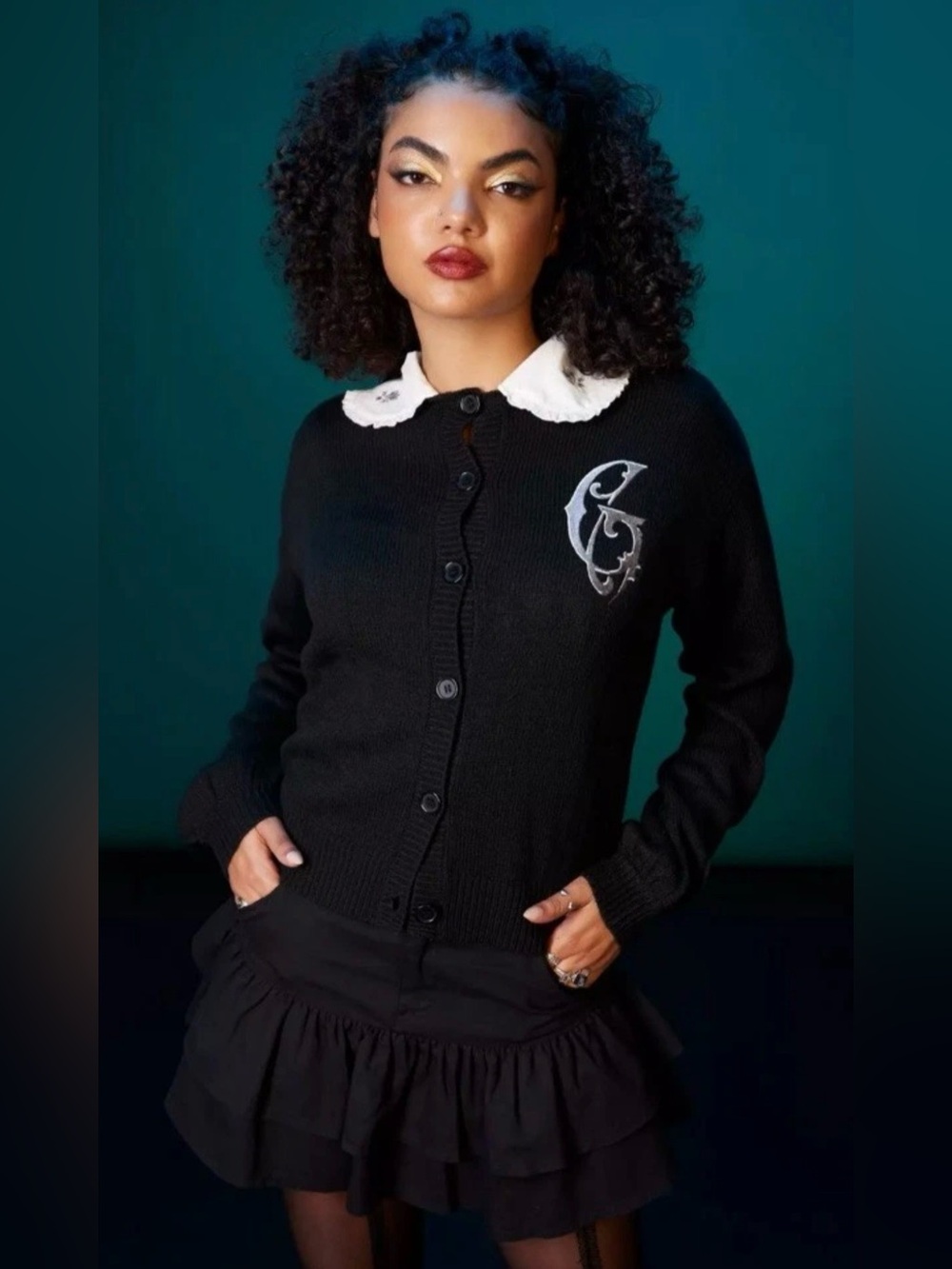 Her Universe Disney The Haunted Mansion Black Cardigan NWT